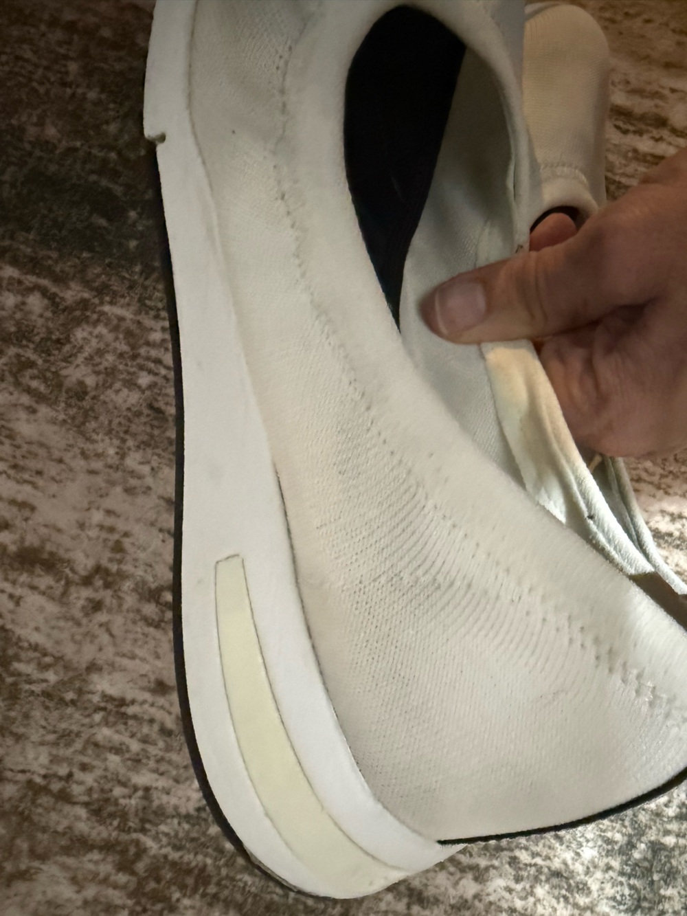 Michael Kors White Upton Ballet Slip-On Sneakers-logo at the heel (10-ladies) - Picture 12 of 12